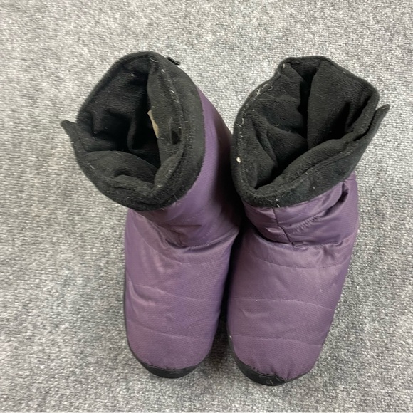 REI Women’s Duck Down Puffer Camp Booties Purple/Black size: Large - Picture 1 of 13